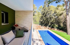 A heated pool