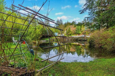 Koi Pond & Meditation Gardens Await In The Quiet Rainforest of East Sooke