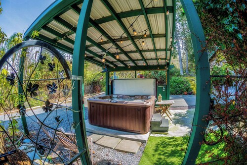 Koi Pond & Meditation Gardens Await In The Quiet Rainforest of East Sooke