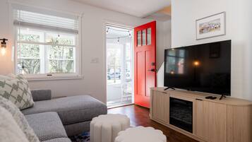 TV connectée, cheminée