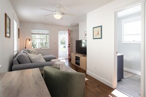 Smart TV, fireplace - Updated Grand Haven Cottage | Private Patio | Walk to Beach | Sleeps 5 (Grand Haven)