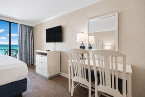 Iron/ironing board, Internet, bed sheets - Oceanfront King Studio + Beach Access + Lazy River (Myrtle Beach)