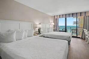 Iron/ironing board, Internet, bed sheets - Oceanfront Studio w/ Two Queens + Beach & Pools (Myrtle Beach)