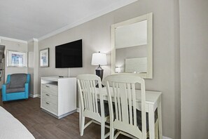 Iron/ironing board, Internet, bed sheets - Oceanfront Studio w/ Two Queens + Beach & Pools (Myrtle Beach)