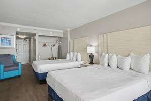 Iron/ironing board, Internet, bed sheets - Oceanfront Studio w/ Two Queens + Beach & Pools (Myrtle Beach)