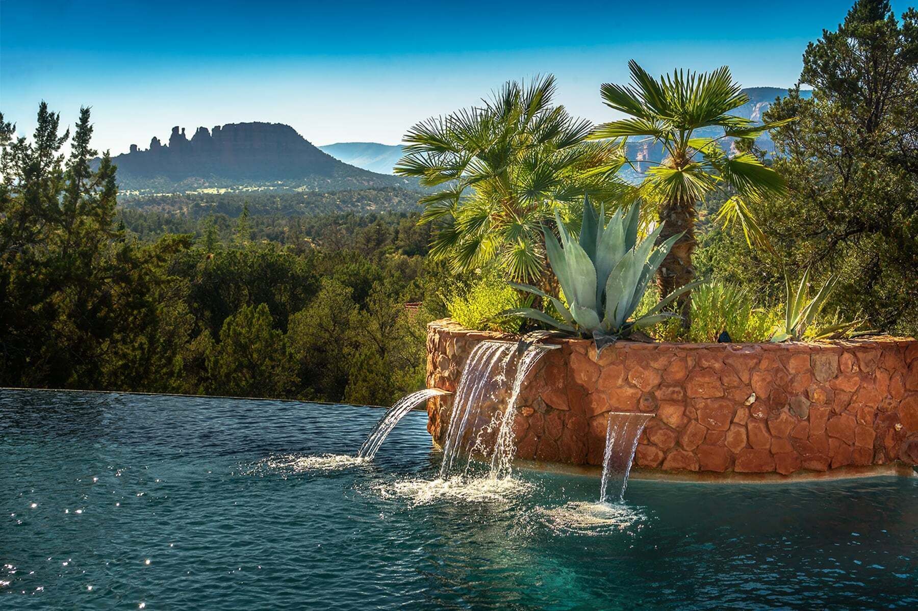 A heated pool