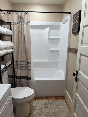 Towels, soap, toilet paper