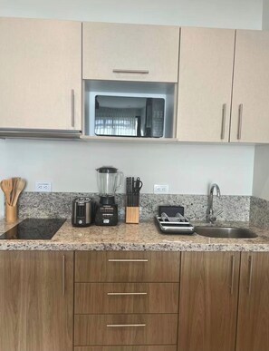 Private kitchen - Cozy loft 2 pools / gym / parking (Tulum)
