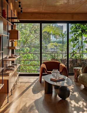 Interior - Stylish Apartment with Balcony Steps from Cafe (Mexico City)