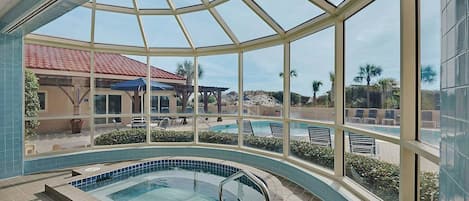 A heated pool