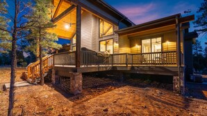 Unclassified image, 5 of 89, button - 3BR Mountain Cabin w Fireplace, Steamshower, Decks & Games (Happy Jack)