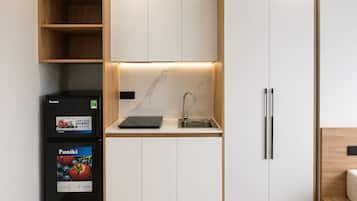 In-room safe, blackout drapes, soundproofing, free WiFi