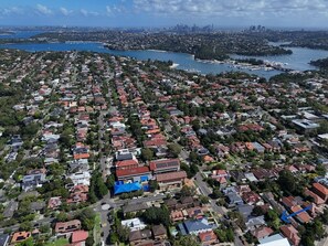 Aerial view - Stunning Art Deco 2BR Apartment Balgowlah (Balgowlah)