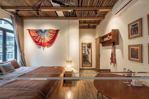Basic Studio, Balcony, City View | Desk, laptop workspace, blackout curtains, soundproofing - RIVA Old Latern Hotel (Ha Noi)