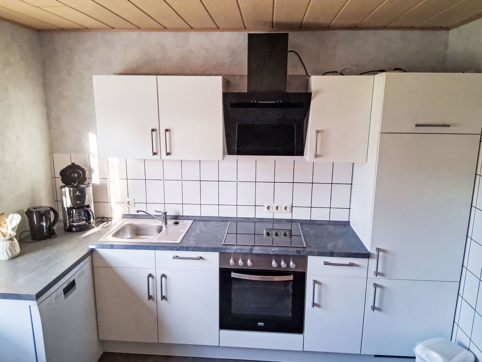 Kühlschrank, Ofen, Geschirrspüler, Kochgeschirr/Geschirr/Besteck