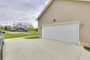 Property grounds - Waterfront Home, Little Wolf Lake w/ Private Patio (Grass Lake)
