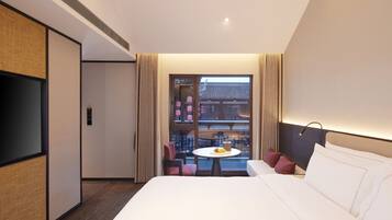 Down duvets, pillow-top beds, blackout curtains, free WiFi
