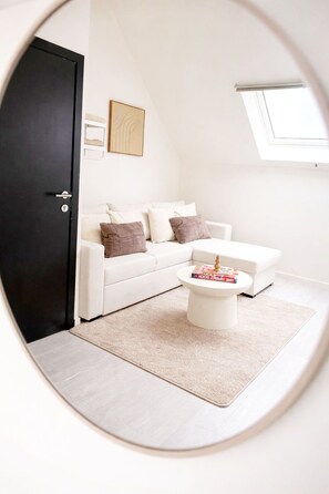 Living area - Central Ghent | Modern 5BR Apt. w/ WIFI, TV (Ghent)
