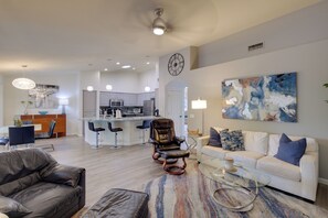 TV, fireplace, offices - Golf, Swim, Play & Relax! Gated Sun Lakes Home (Sun Lakes)