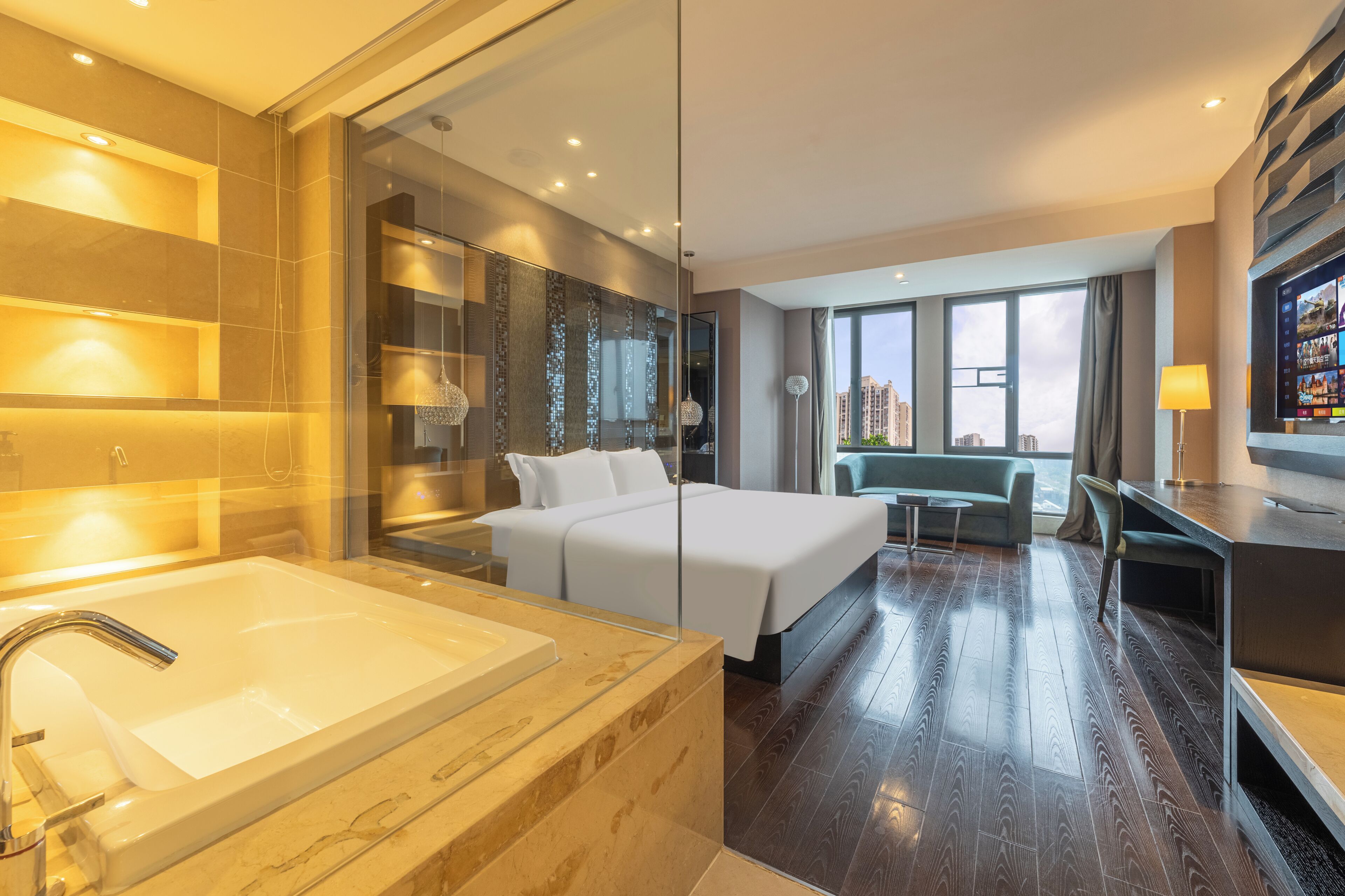 Phòng đơn Business | Chăn bông, minibar với thức uống miễn phí, két bảo mật tại phòng, bàn 
