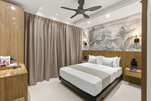 Ocean View with Private Balcony (Free Return Airport Transfer) | In-room safe, desk, laptop workspace, iron/ironing board - Amber Seaside Hotel at Hulhumale (K Hulhumale)