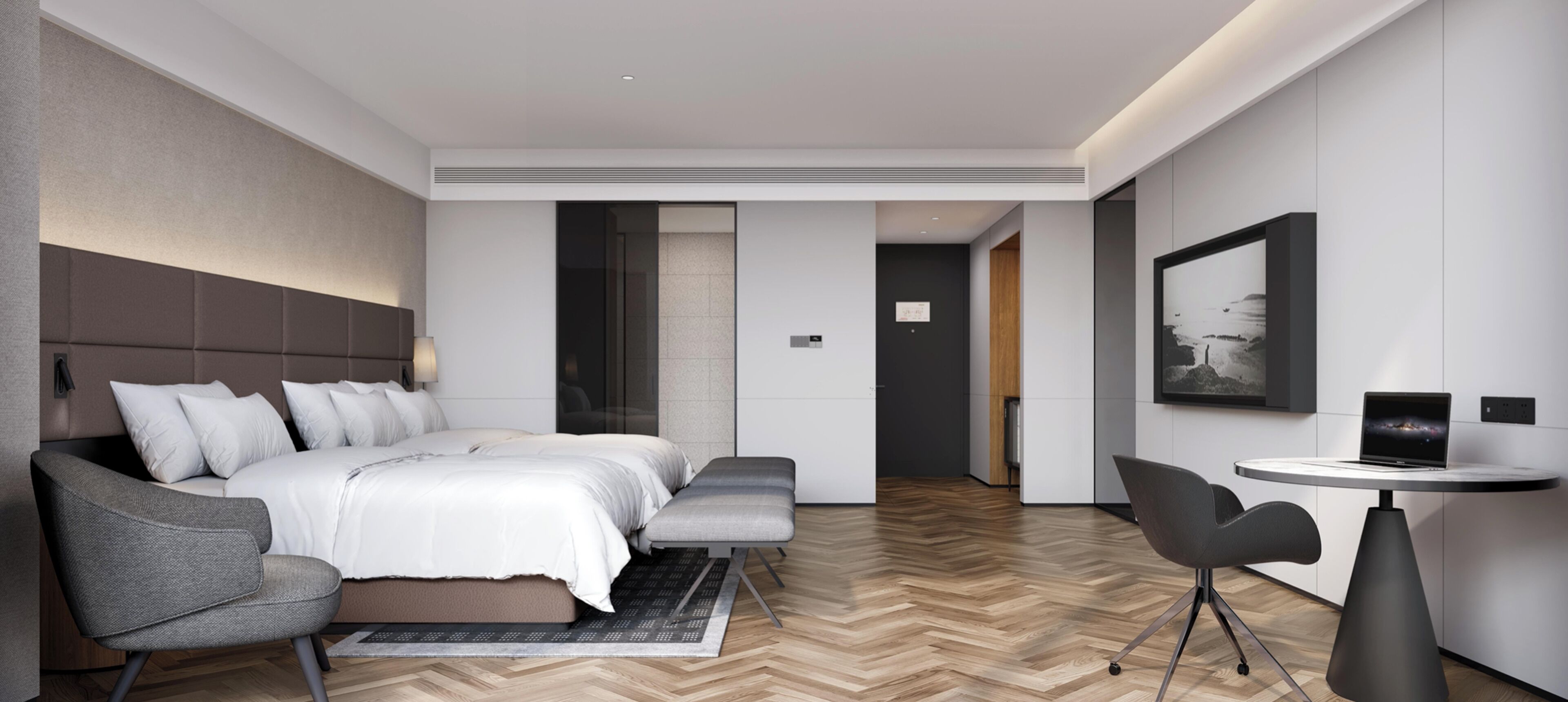 Cortinas blackout, tabla de planchar con plancha y wifi gratis 