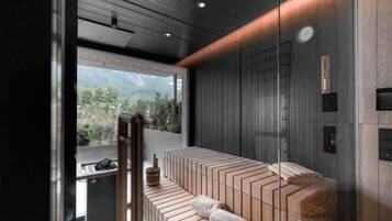 Suite, Sauna, Mountain View | Spa