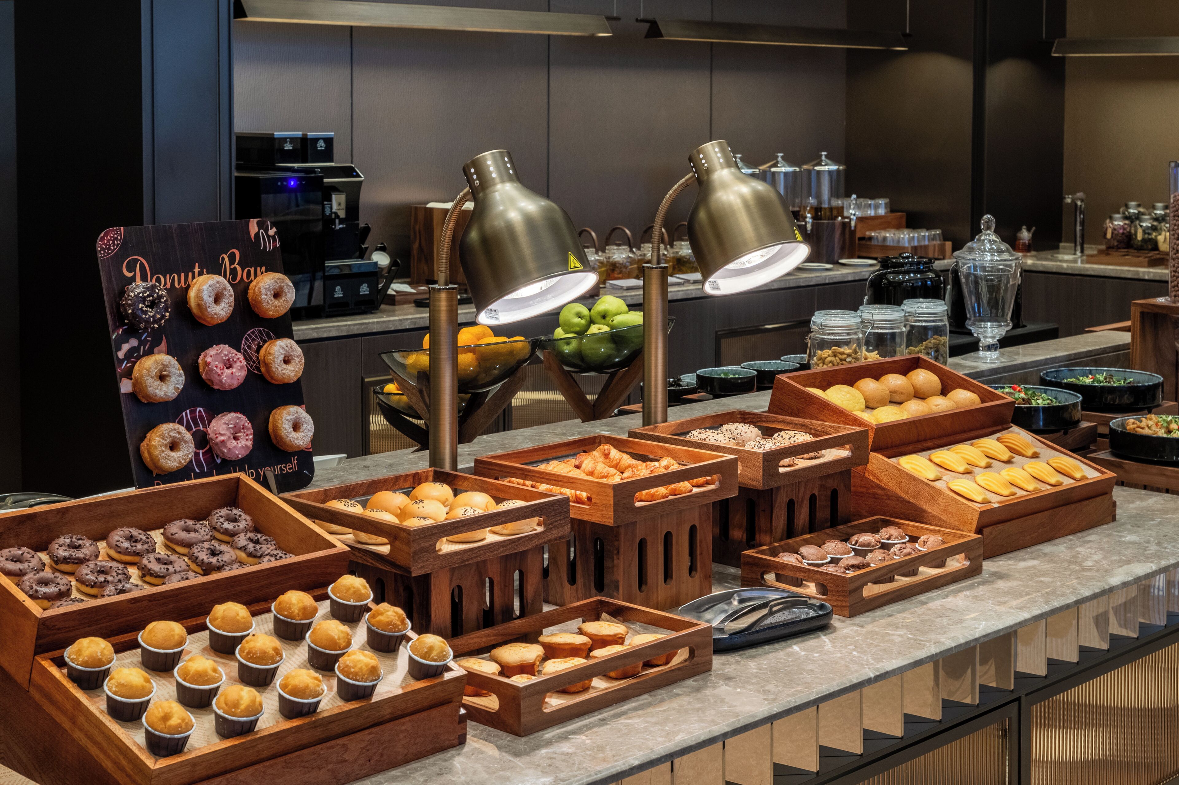 Daily buffet breakfast for a fee