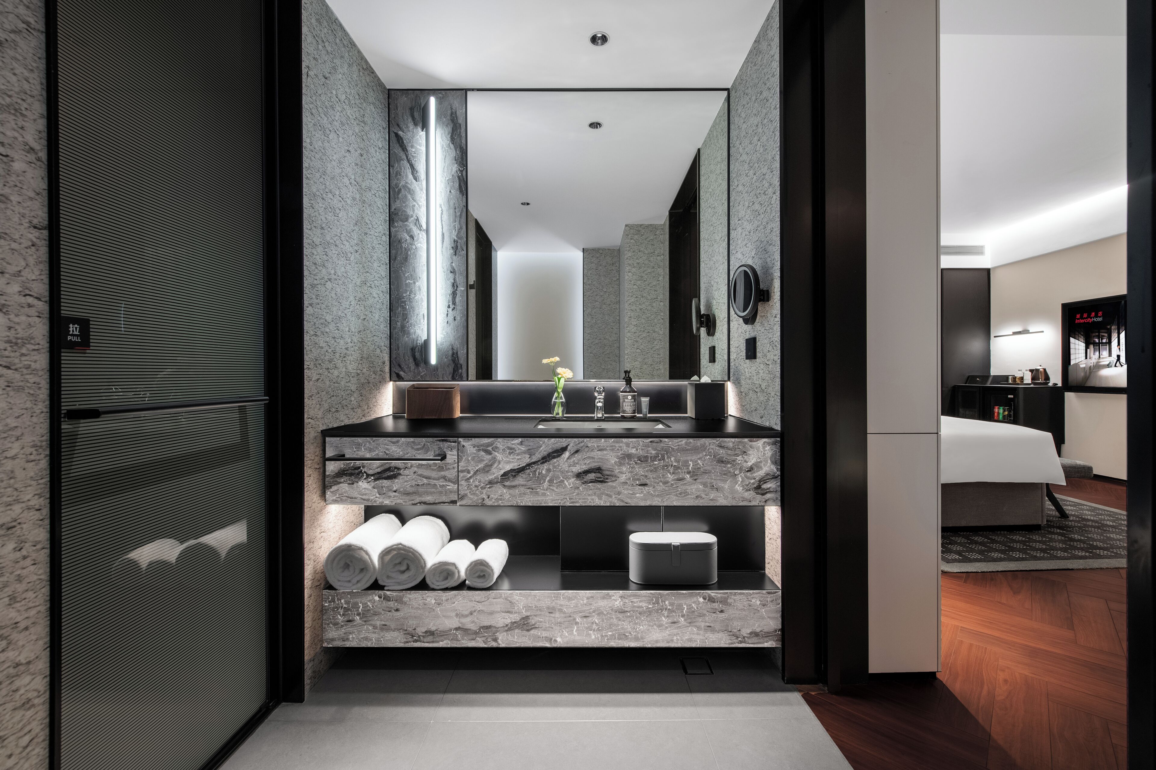Grand Double Room, Park View | Living area | 65-inch LCD TV with digital channels