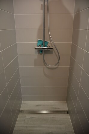 Shower, hair dryer