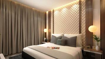 Deluxe Double Room, City View | Desk, free WiFi