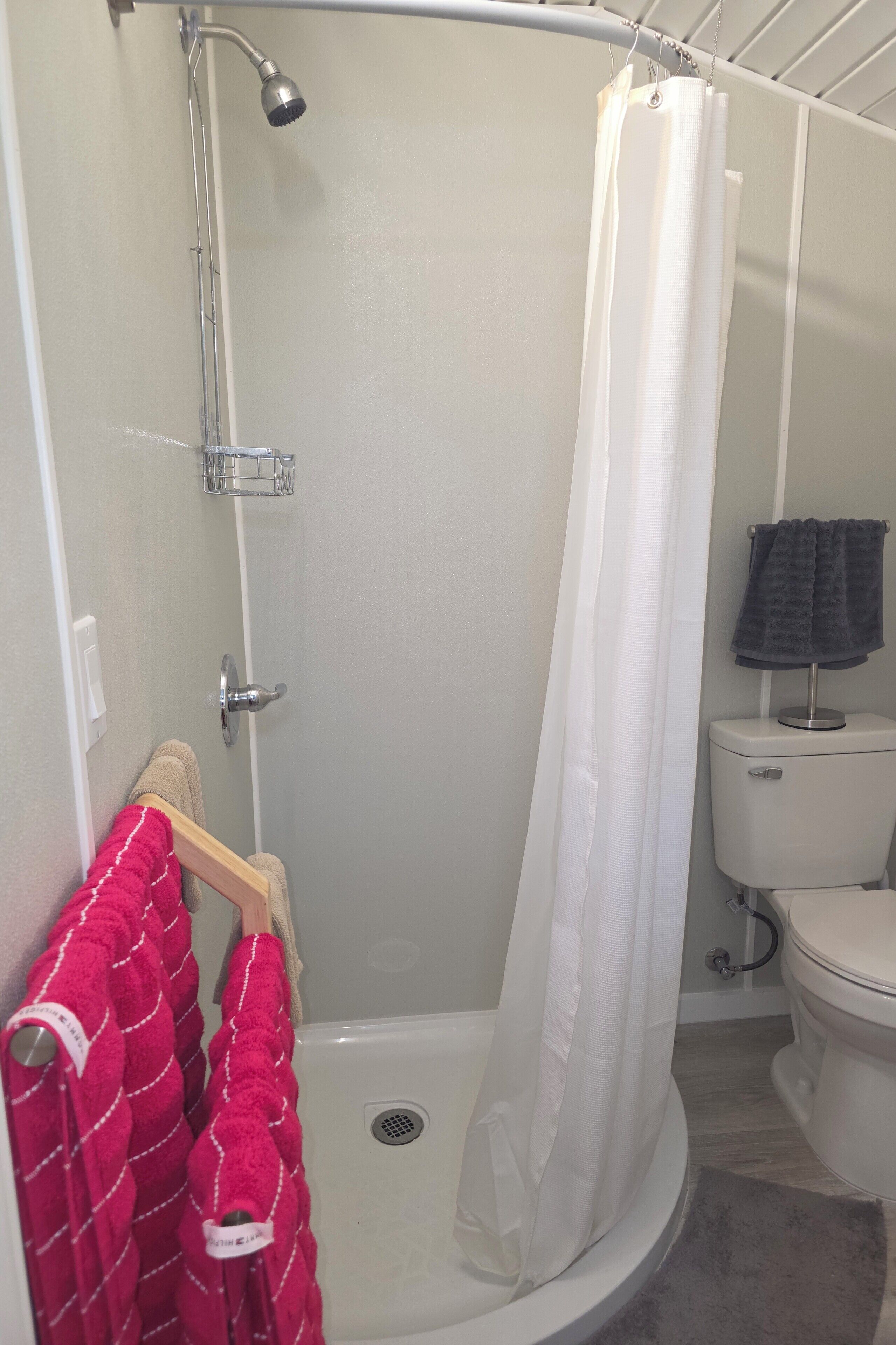 Towels, soap, toilet paper
