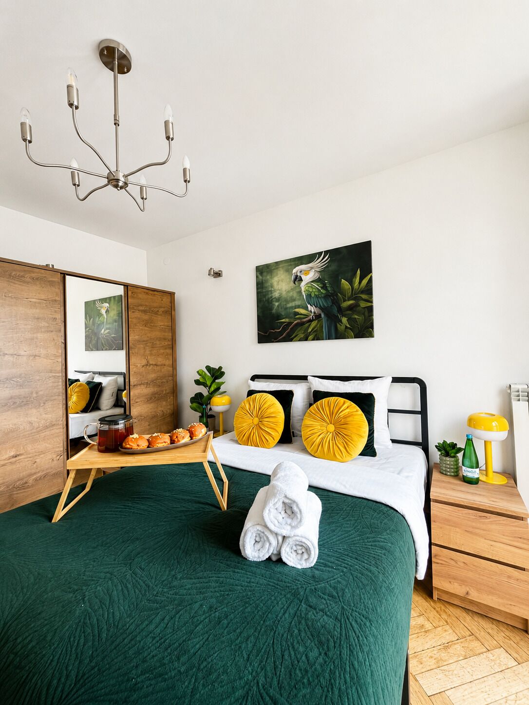 Comfort Apartment, 2 Bedrooms, City View | Premium bedding, desk, laptop workspace, blackout curtains
