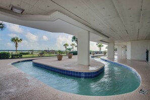 Indoor pool, a heated pool - Spacious Oceanfront condo, great amenities + Free Attraction Tickets! (North Myrtle Beach)