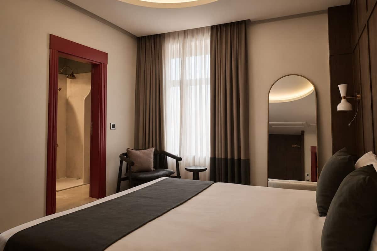 Standard Double Room, 2 Double Beds, City View | Desk, laptop workspace, free WiFi