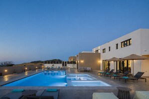 Outdoor pool - Villa Selene – Luxury Sea View Villa (Panormo)