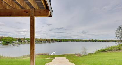 Dock + Patio! Waterfront Home on Wolf Lake
