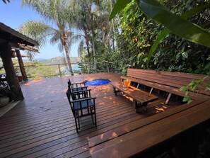 Terrace/patio - Exclusive House in Gated Community with Ocean View - Barra do Sahy (São Sebastião)