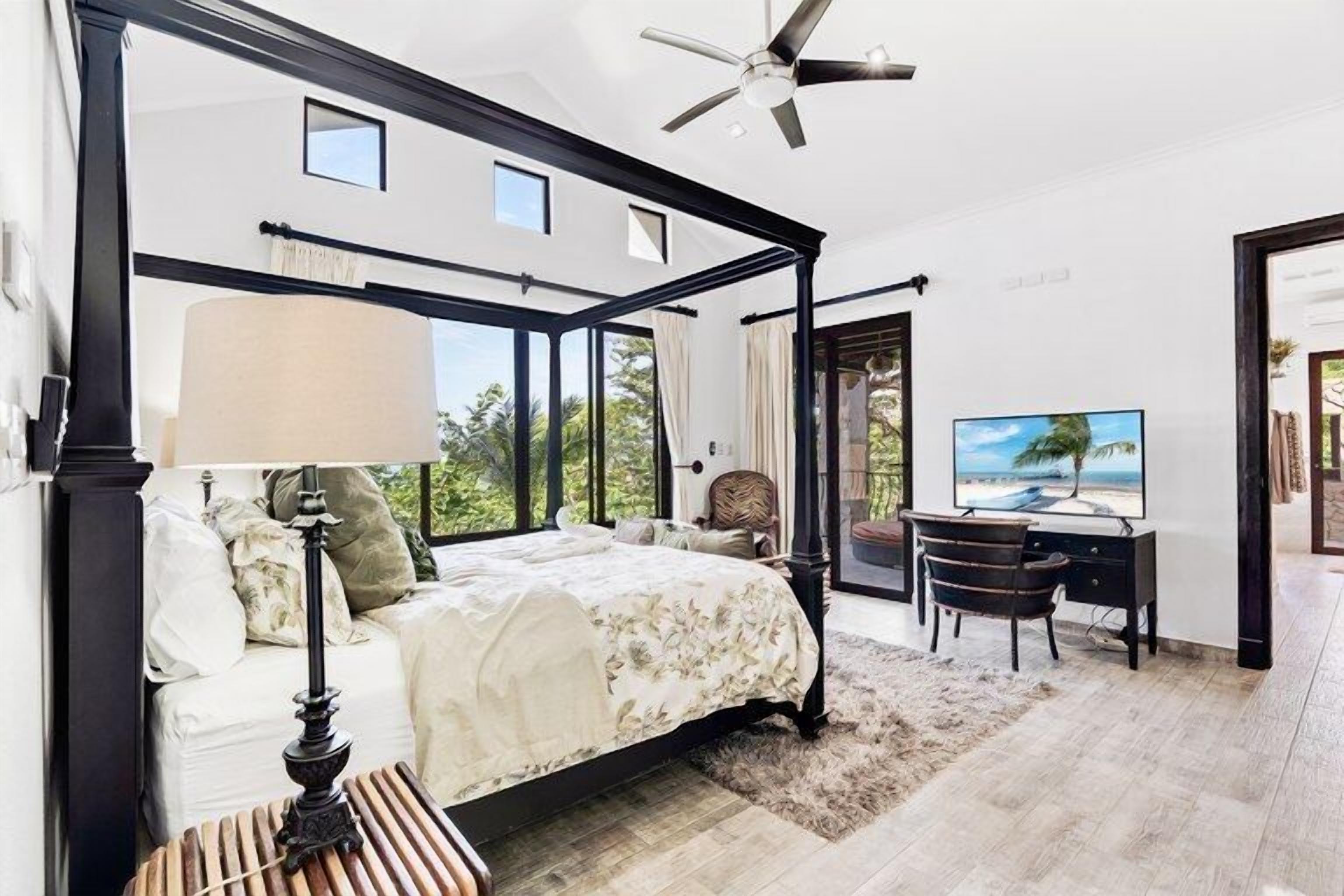 3 bedrooms, iron/ironing board, bed sheets