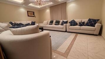 Superior Apartment, Balcony, City View | Living area