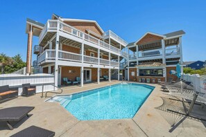 Pool - 7BR w/ Heated Pool, Volleyball, Steps to Beach! (Corolla)