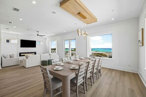 Dining - Brand New • Gulf Views, Private Pool, Game Room, & Elevator • Steps to Beach (Panama City Beach)