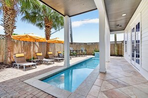 A heated pool