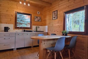 Dining - Holiday homes with terraces, by the lake (Lesna)