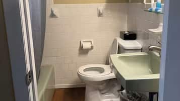 Hair dryer, towels