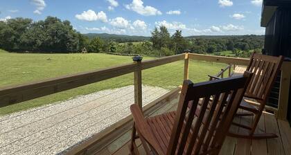 NEW! Cabin w/ Gorgeous Views, Pool, FirePit