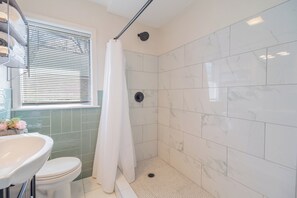 Shower, hair dryer