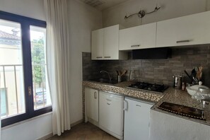 Fridge, dishwasher