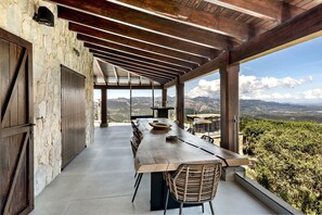 Outdoor dining - Villa Carlini, con piscina privada para 10 personas (Esporles)