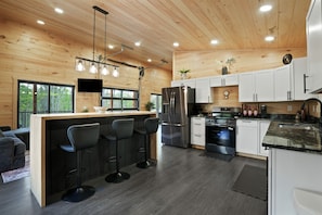 Fridge, oven, stovetop, dishwasher - Deuce on Goose | Hocking Hills, Hot Tub, Game Room (McArthur)